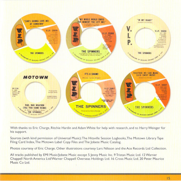 While The City Sleeps: Their Second Motown Album - Spinners