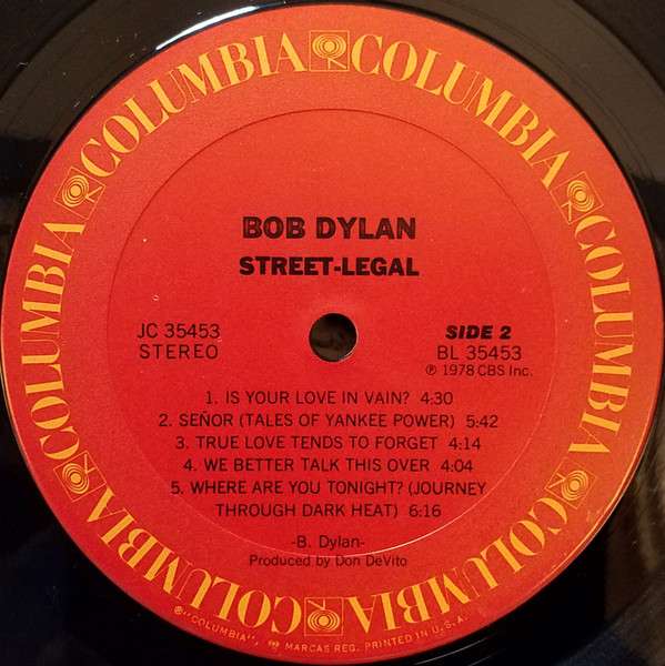 Street Legal - Dylan, Bob