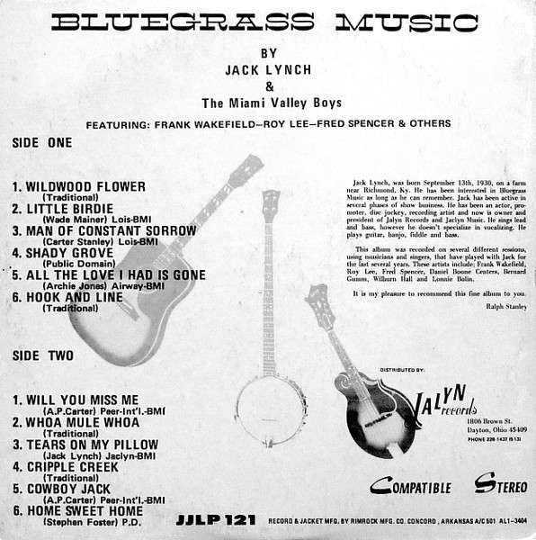 Bluegrass Music - Lynch, Jack & The Miami Valley Boys