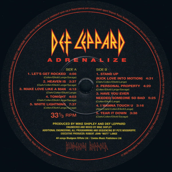 Adrenalize - Def Leppard
