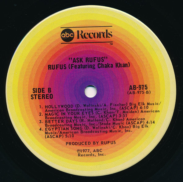 Ask Rufus - Rufus & Chaka Khan
