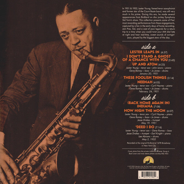 Lester Leaps In: Live At Birdland 1951-1952 - Young, Lester
