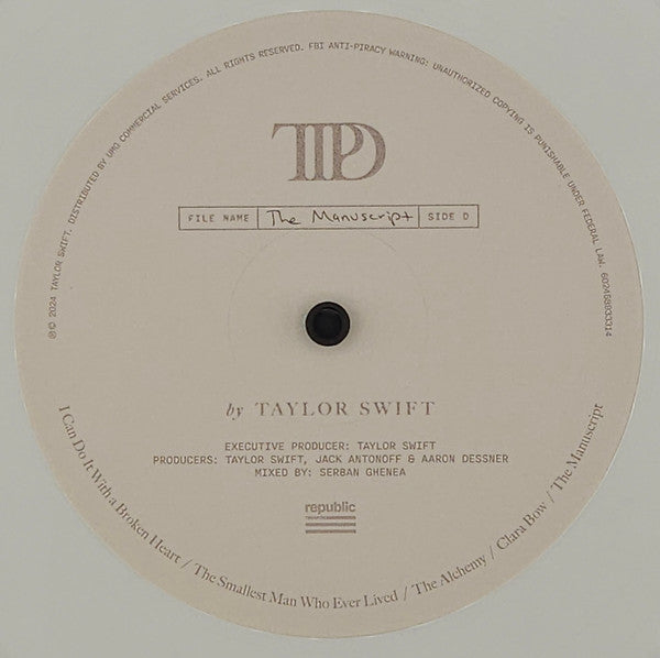 The Tortured Poets Department - Swift, Taylor