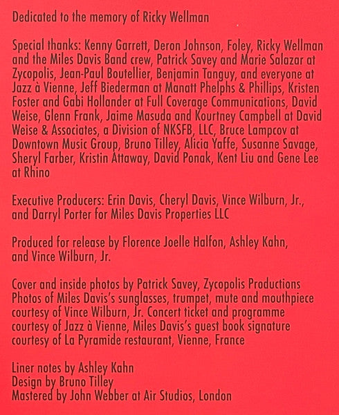 Merci, Miles! Live At Vienne - Davis, Miles