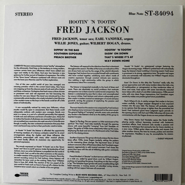 Hootin' N' Tootin'  - Jackson, Fred