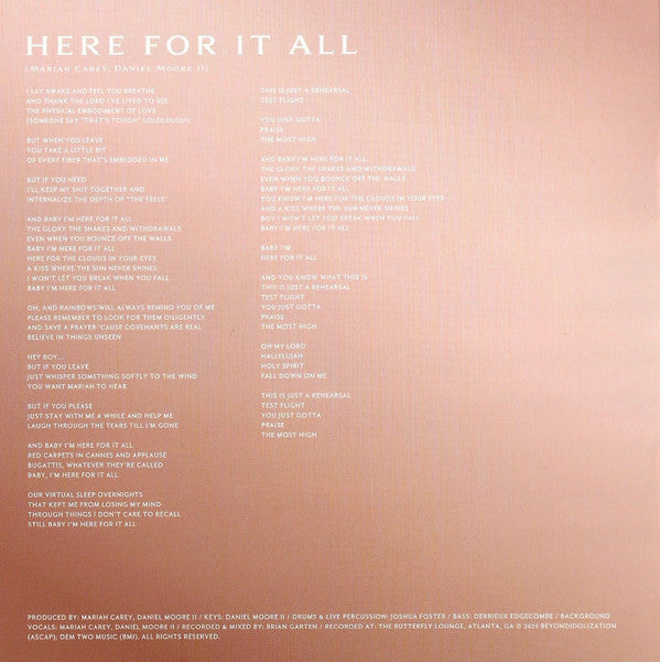 Here For It All - Carey, Mariah