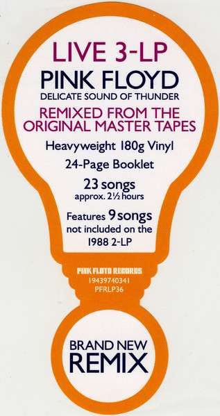 Delicate Sound Of Thunder: Remastered [3LP] - Pink Floyd
