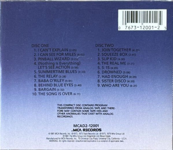 Hooligans - Who, The