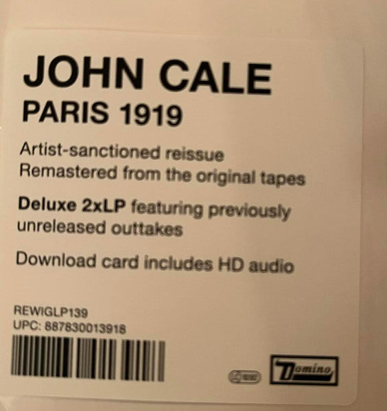 Paris 1919 - Cale, John