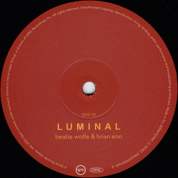 Luminal - Eno, Brian / Wolfe, Beatie