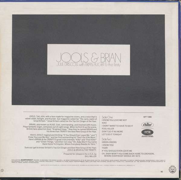 Jools & Brian - Julie Driscoll, Brian Auger & The Trinity