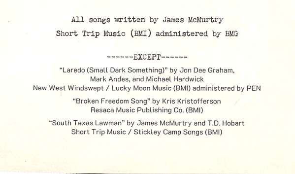 The Black Dog and The Wandering Boy - James McMurtry [CD]
