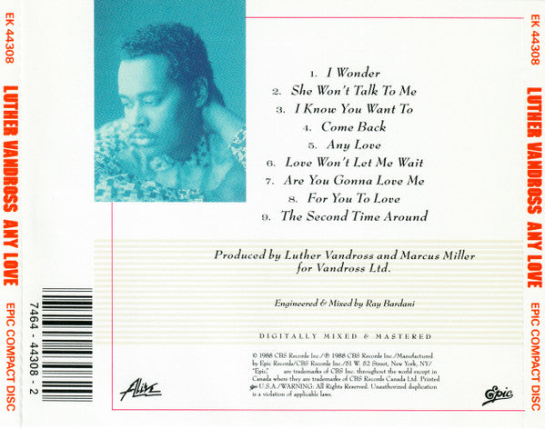 Any Love - Vandross, Luther