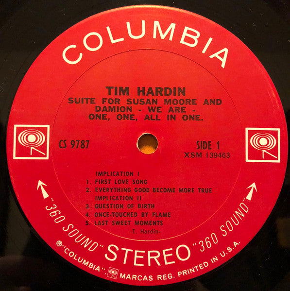 Suite For Susan Moore And Damion- We Are- One, One - Hardin, Tim