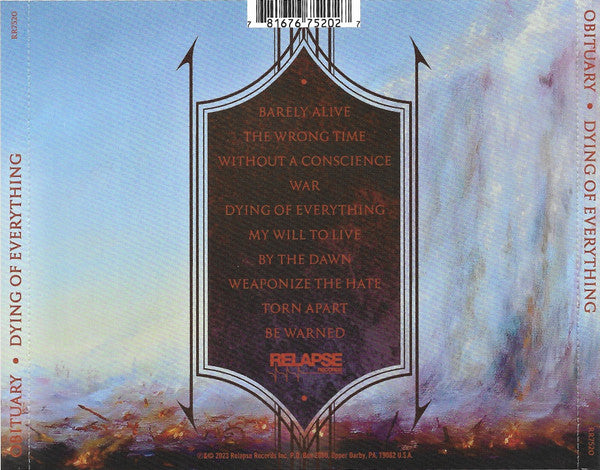 Dying Of Everything - Obituary