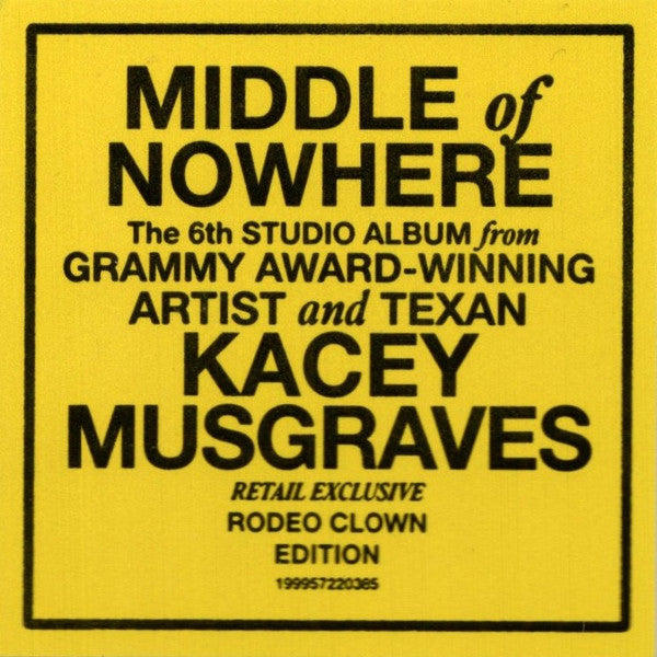 Middle of Nowhere - Musgraves, Kacey
