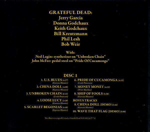 From the Mars Hotel - Grateful Dead