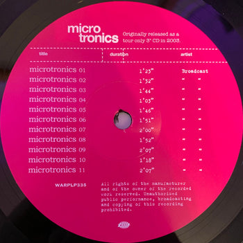 Microtronics - Volumes 1 & 2 - Broadcast