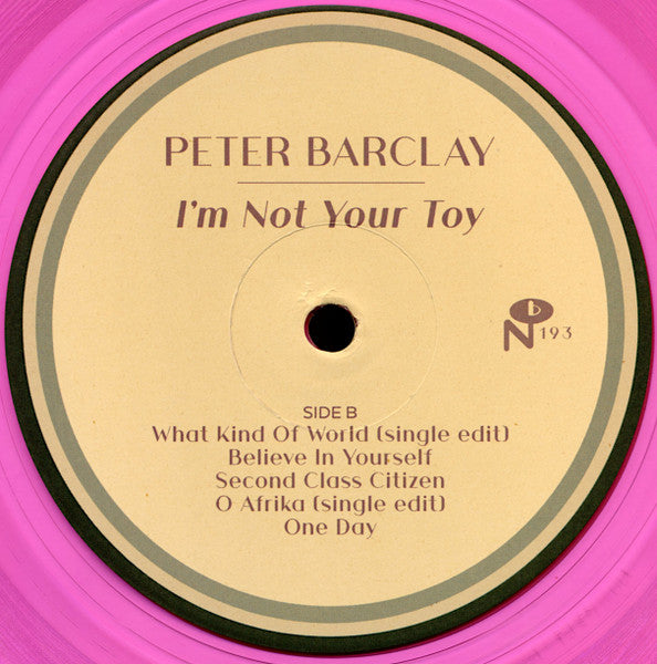 I'M Not Your Toy - Barclay, Peter