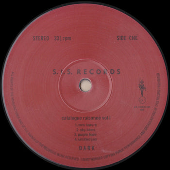 Catalogue Raisonne: Vol 1: Mk.I Live & The Jam 197 - Dark