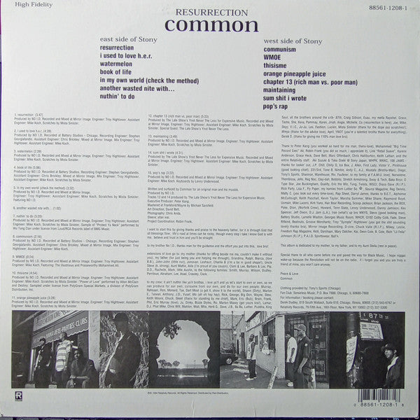 Resurrection - Common