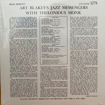 Art Blakey's Jazz Messengers With Thelonious Monk - Blakey, Art Jazz Messengers With Thelonious Monk