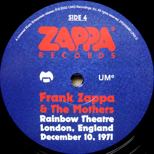Live At The Rainbow Theatre - Zappa, Frank & The Mothers