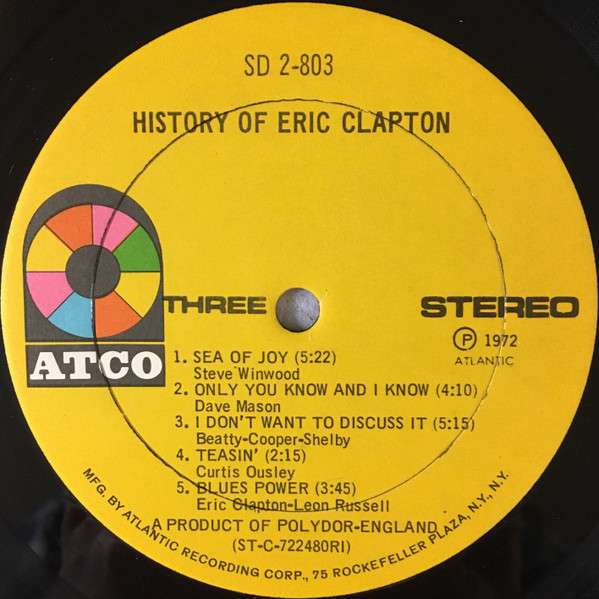 History Of Eric Clapton - Clapton, Eric