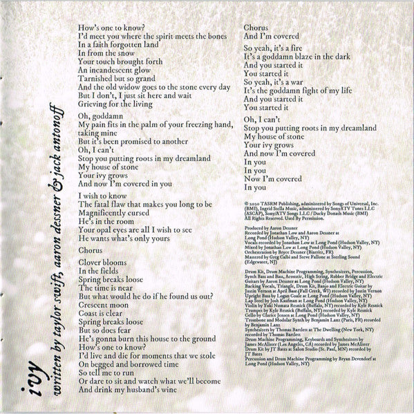 Evermore - Swift, Taylor