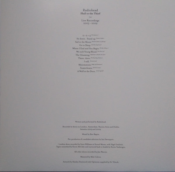 Hail to the Thief (Live Recordings 2003-2009) - Radiohead