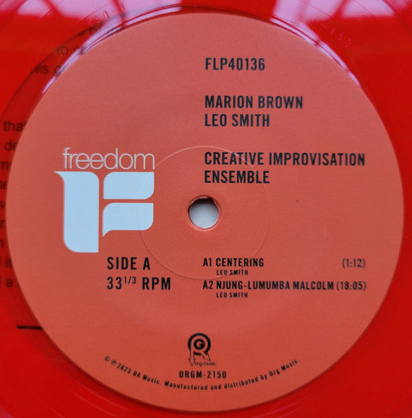 Creative Improvisation Ensemble - Brown, Marion & Leo Smith
