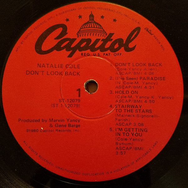 Don't Look Back - Cole, Natalie