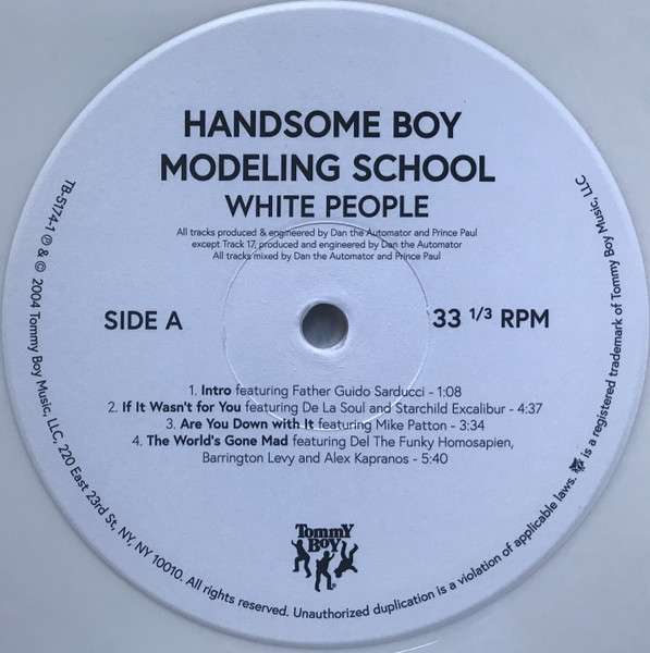 White People [Opaque White LP] - Handsome Boy Modeling School