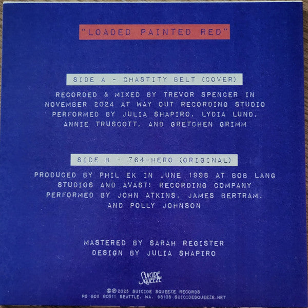 Loaded Painted Red - Purple - Chastity Belt / 764-Hero