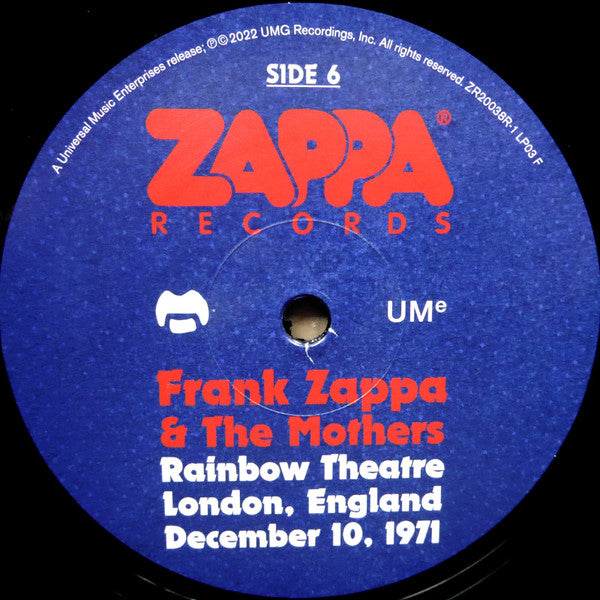Live At The Rainbow Theatre - Zappa, Frank & The Mothers