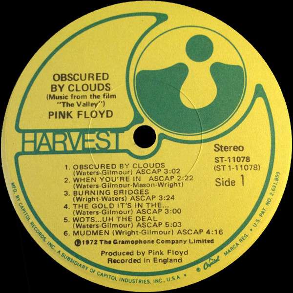 Obscured By Clouds - Pink Floyd