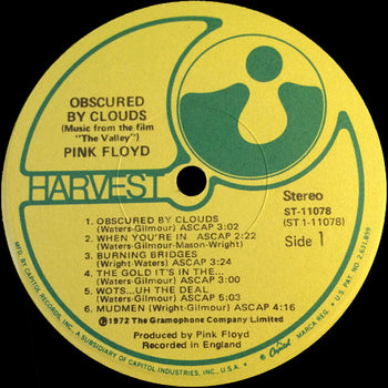 Obscured By Clouds - Pink Floyd