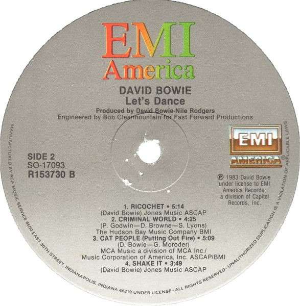 Let's Dance - Bowie, David