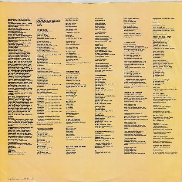 Theatre Of Pain - Motley Crue
