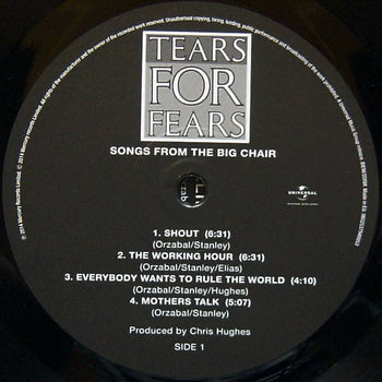 Songs From The Big Chair - Tears For Fears