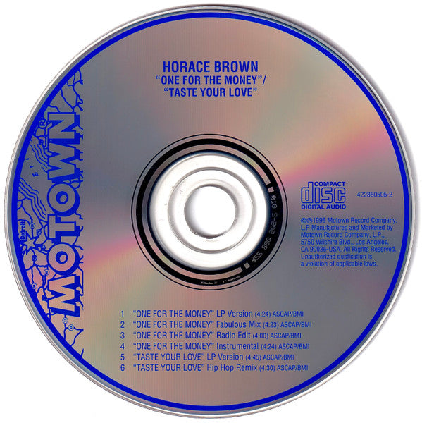 One For The Money / Taste Your Love - Horace Brown