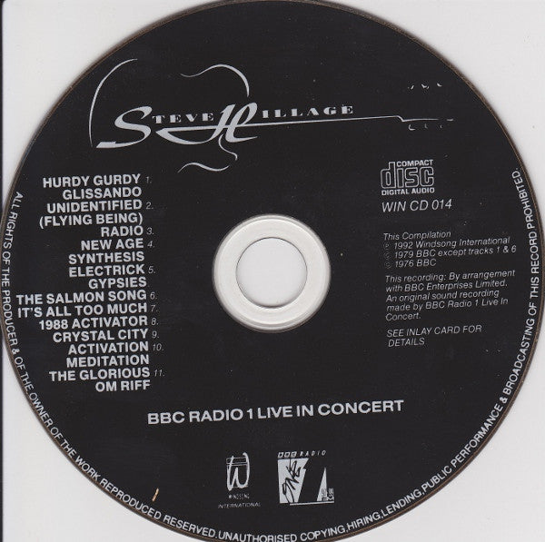 Bbc Radio One Live In Concert - Hillage, Steve