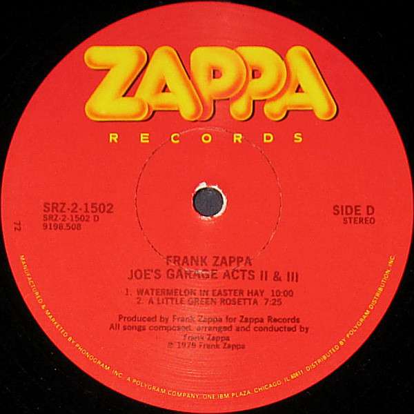 Joe's Garage Acts Ii & Iii - Zappa, Frank
