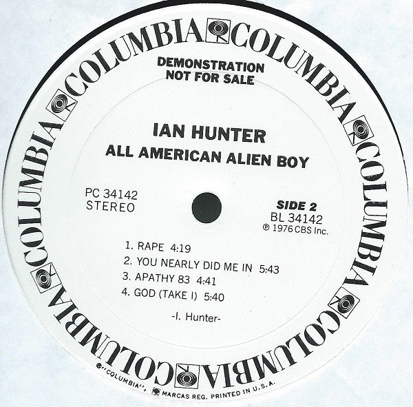 All American Alien Boy - Hunter, Ian