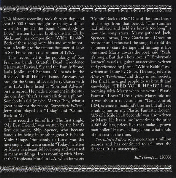Surrealistic Pillow - Jefferson Airplane