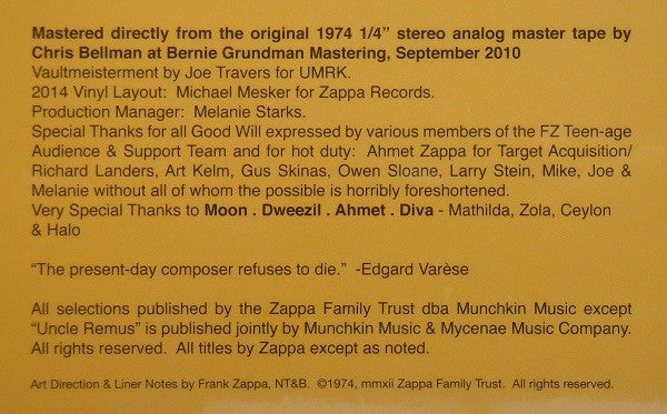 Apostrophe - Zappa, Frank