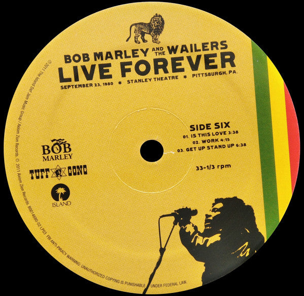 Live Forever (The Stanley Theatre, Pittsburgh, PA, - Marley, Bob & The Wailers