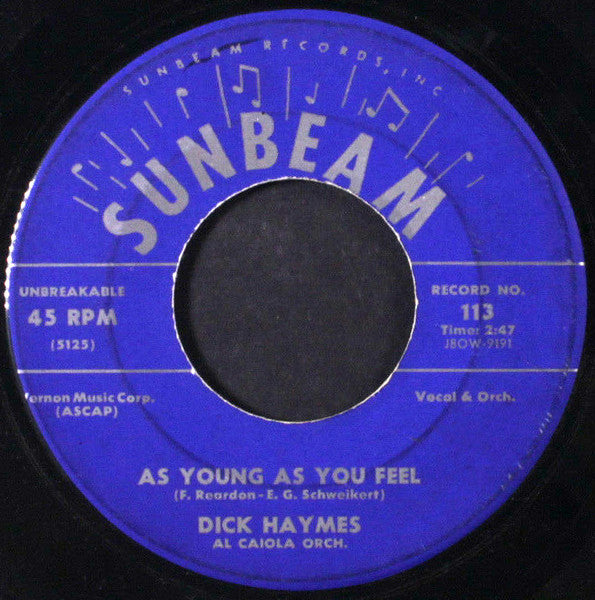 As Young As You Feel - Haymes, Dick