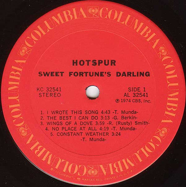 Sweet Fortune's Darling - Hotspur