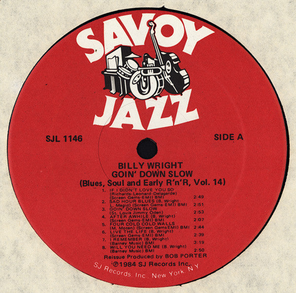 Goin' Down Slow - Wright, Billy